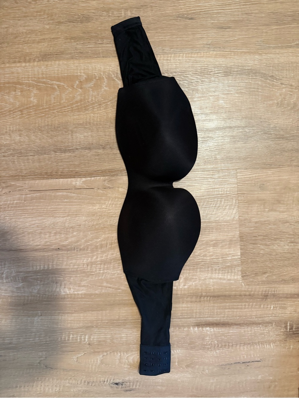 Soma Black Bra Strap with Beige Lining